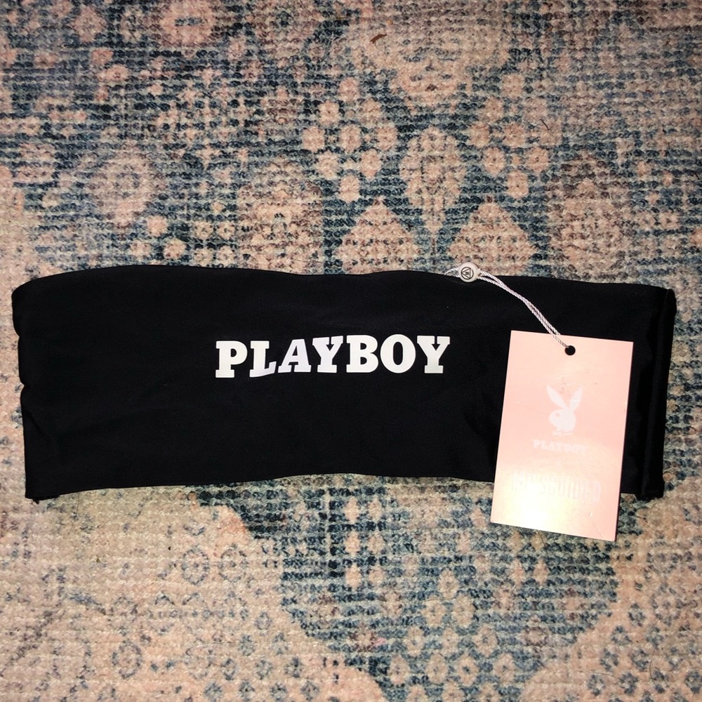 PLAYBOY X MISSGUIDED swim bandeau top